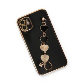 Newface iPhone 12 Esila Silikon Siyah Cep Telefonu Kılıfı