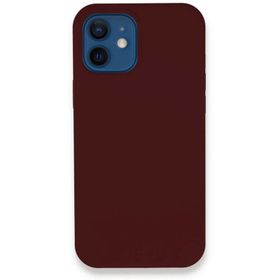 Newface iPhone 12 Lansman Legant Silikon Bordo Cep Telefonu Kılıfı