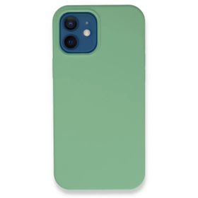 Newface iPhone 12 Lansman Legant Silikon Yeşil Cep Telefonu Kılıfı