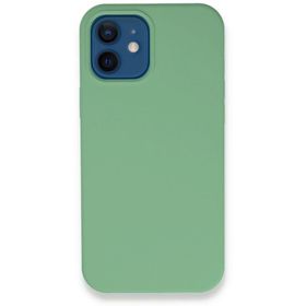 Newface iPhone 12 Lansman Legant Silikon Yeşil Cep Telefonu Kılıfı