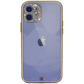 Newface iPhone 12 Liva Taşlı Silikon Beyaz Cep Telefonu Kılıfı