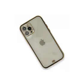 Newface iPhone 12 Liva Taşlı Silikon - Siyah Kılıf
