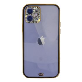 Newface iPhone 12 Liva Taşlı Silikon - Siyah Kılıf