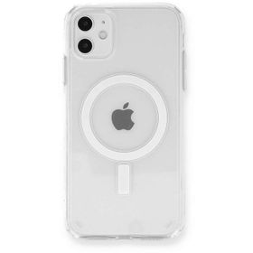 Newface iPhone 12 Magneticsafe Şeffaf Silikon - Şeffaf Kılıf