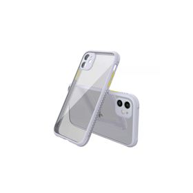 Newface iPhone 12 Mini Miami Şeffaf Silikon - Lila Kılıf