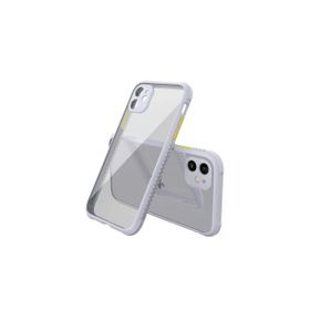Newface iPhone 12 Mini Miami Şeffaf Silikon - Lila Kılıf
