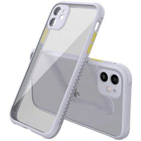 Newface iPhone 12 Mini Miami Şeffaf Silikon - Lila Kılıf