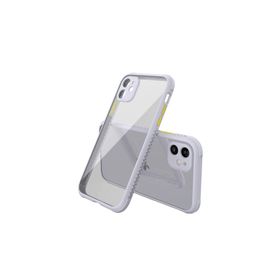 Newface iPhone 12 Mini Miami Şeffaf Silikon - Lila Kılıf
