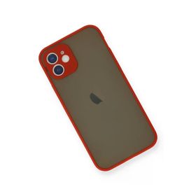 Newface iPhone 12 Mini Montreal Silikon Kapak Kırmızı Cep Telefonu Kılıfı