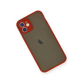 Newface iPhone 12 Mini Montreal Silikon Kapak Kırmızı Cep Telefonu Kılıfı
