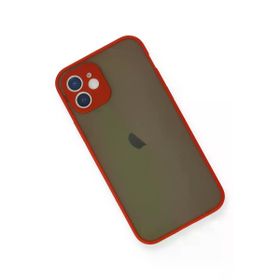 Newface iPhone 12 Mini Montreal Silikon Kapak Kırmızı Cep Telefonu Kılıfı