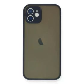 Newface iPhone 12 Mini Montreal Silikon Kapak Lacivert Cep Telefonu Kılıfı