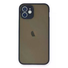 Newface iPhone 12 Mini Montreal Silikon Kapak Lacivert Cep Telefonu Kılıfı