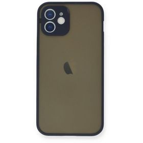 Newface iPhone 12 Mini Montreal Silikon Kapak Lacivert Cep Telefonu Kılıfı