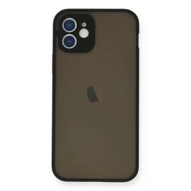 Newface iPhone 12 Mini Montreal Silikon Kapak Siyah Cep Telefonu Kılıfı