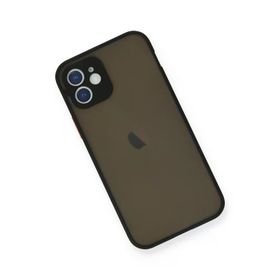 Newface iPhone 12 Mini Montreal Silikon Kapak Siyah Cep Telefonu Kılıfı