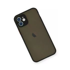 Newface iPhone 12 Mini Montreal Silikon Kapak Siyah Cep Telefonu Kılıfı