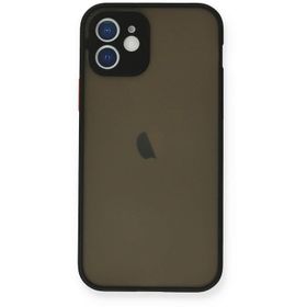 Newface iPhone 12 Mini Montreal Silikon Kapak Siyah Cep Telefonu Kılıfı