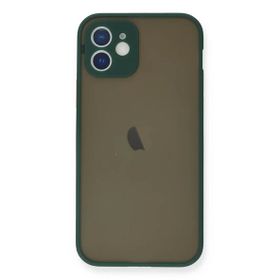 Newface iPhone 12 Mini Montreal Silikon Kapak Yeşil Cep Telefonu Kılıfı