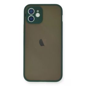Newface iPhone 12 Mini Montreal Silikon Kapak Yeşil Cep Telefonu Kılıfı