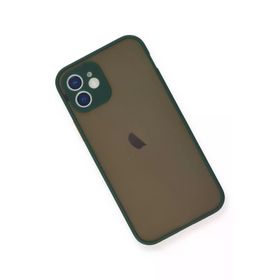 Newface iPhone 12 Mini Montreal Silikon Kapak Yeşil Cep Telefonu Kılıfı