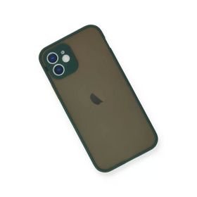 Newface iPhone 12 Mini Montreal Silikon Kapak Yeşil Cep Telefonu Kılıfı