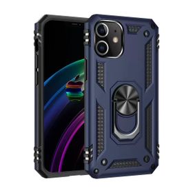 Newface iPhone 12 Mini Sofya Yüzüklü Silikon Kapak Lacivert Kılıf