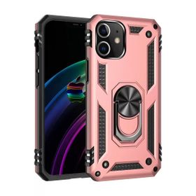 Newface iPhone 12 Mini Sofya Yüzüklü Silikon Kapak Rose Kılıf