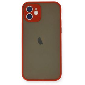 Newface İphone 12 Montreal Silikon Kapak - Kırmızı Kılıf