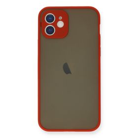 Newface İphone 12 Montreal Silikon Kapak - Kırmızı Kılıf