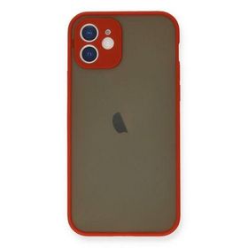 Newface İphone 12 Montreal Silikon Kapak - Kırmızı Kılıf