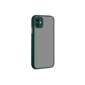 Newface iPhone 12 Montreal Silikon Kapak Yeşil Cep Telefonu Kılıfı