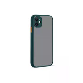 Newface iPhone 12 Montreal Silikon Kapak Yeşil Cep Telefonu Kılıfı