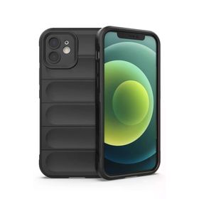 Newface iPhone 12 Optimum Silikon Siyah Cep Telefonu Kılıfı