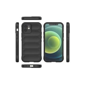 Newface iPhone 12 Optimum Silikon Siyah Cep Telefonu Kılıfı