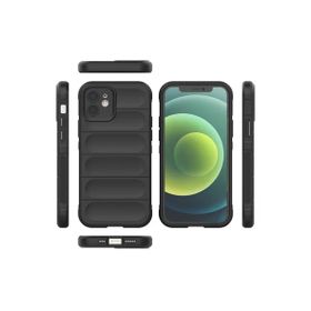 Newface iPhone 12 Optimum Silikon Siyah Cep Telefonu Kılıfı