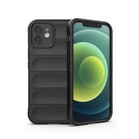 Newface iPhone 12 Optimum Silikon Siyah Cep Telefonu Kılıfı