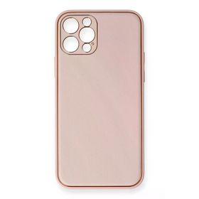 Newface iPhone 12 Pro Coco Deri Silikon Kapak Pembe Cep Telefonu Kılıfı