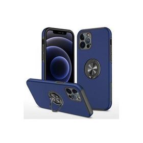 Newface iPhone 12 Pro Elit Yüzüklü Kapak - Lacivert Kılıf