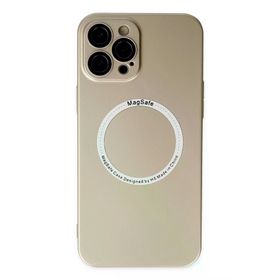 Newface iPhone 12 Pro Jack Magneticsafe Lens Silikon Gold Cep Telefonu Kılıfı