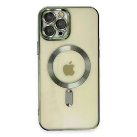 Newface iPhone 12 Pro Kross Magneticsafe Kapak - Koyu Yeşil Kılıf