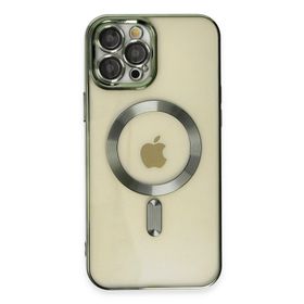 Newface iPhone 12 Pro Kross Magneticsafe Kapak - Koyu Yeşil Kılıf