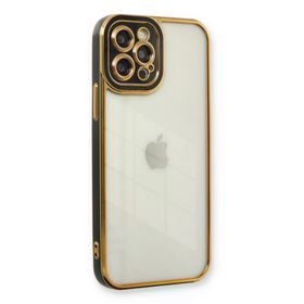 Newface iPhone 12 Pro Liva Lens Silikon - Siyah Kılıf