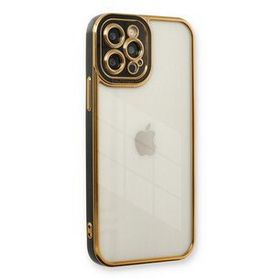 Newface iPhone 12 Pro Liva Lens Silikon - Siyah Kılıf