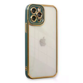 Newface iPhone 12 Pro Liva Lens Silikon - Yeşil Kılıf