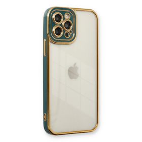 Newface iPhone 12 Pro Liva Lens Silikon - Yeşil Kılıf