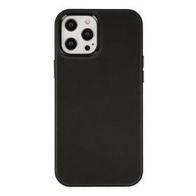 Newface iPhone 12 Pro Max Asya Deri Silikon - Siyah Kılıf