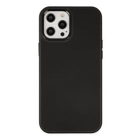 Newface iPhone 12 Pro Max Asya Deri Silikon - Siyah Kılıf