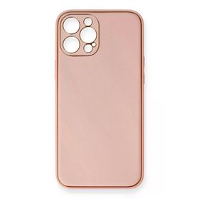 Newface iPhone 12 Pro Max Coco Deri Silikon Kapak Pembe Cep Telefonu Kılıfı