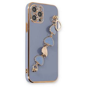 Newface iPhone 12 Pro Max Esila Silikon Gri Cep Telefonu Kılıfı